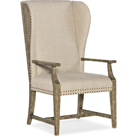 West Point Host Chair with Nailhead Trim